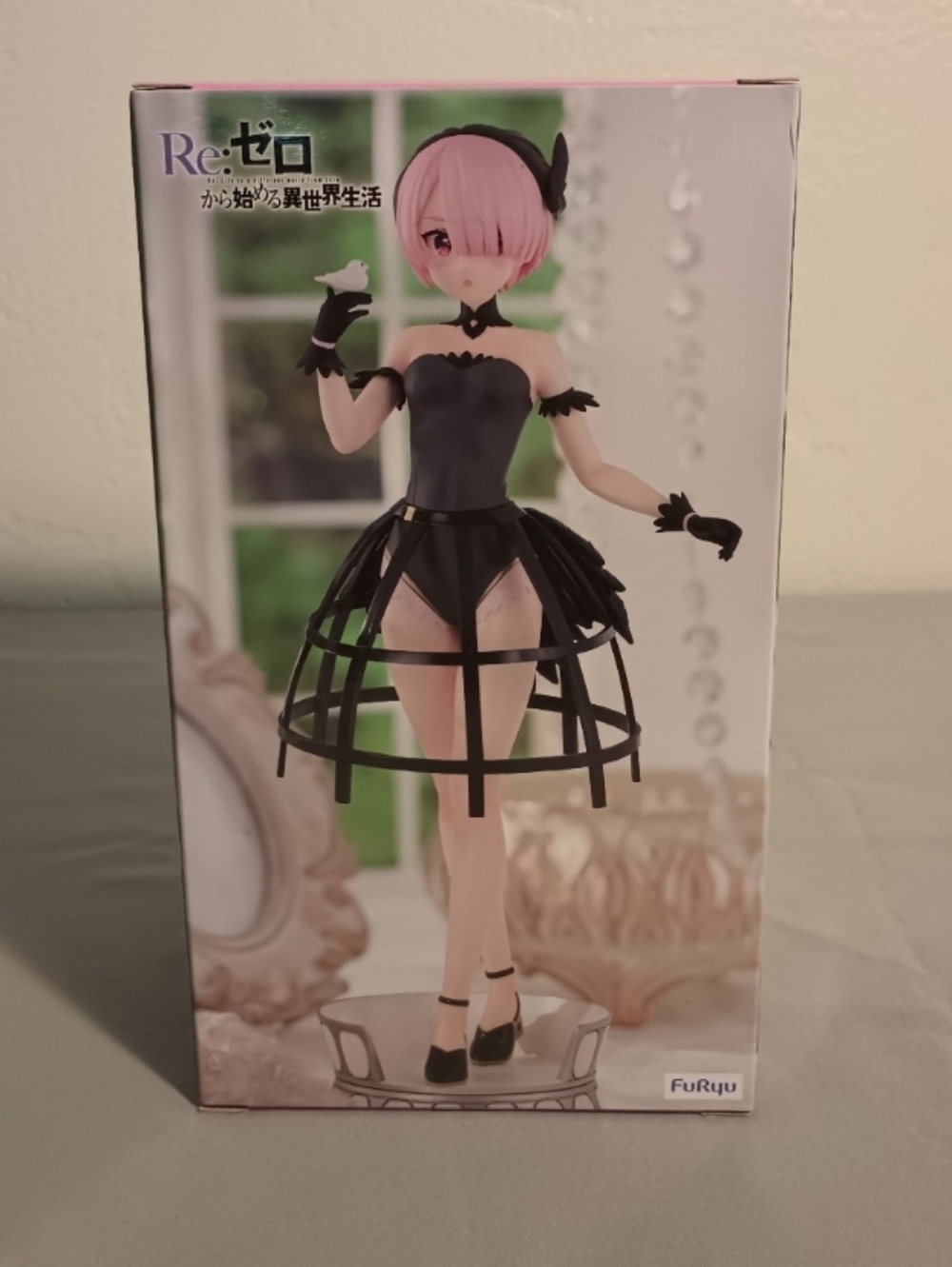 Furyu Re:Zero Ram In A Black Birdcage Dress Figure